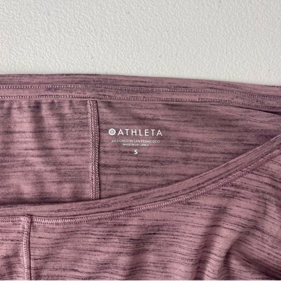 ATHLETA Essence Flow Printed Mauve/Cabernet Top Size Small - Picture 5 of 7